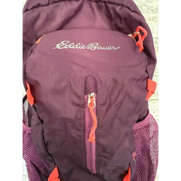 Eddie Bauer Stowaway 20L Backpack Plum Purple Lightweight Travel Packable Pack - Picture 3 of 8